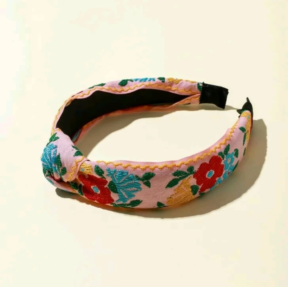 Mexican headbands for women knot design set of 2 - Picture 3 of 4